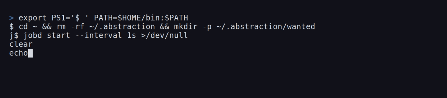 terminal: a URL is dropped into the wanted folder, dl watch shows the transfer, the watcher is killed with Ctrl-C at 62%, dl list shows the same download complete